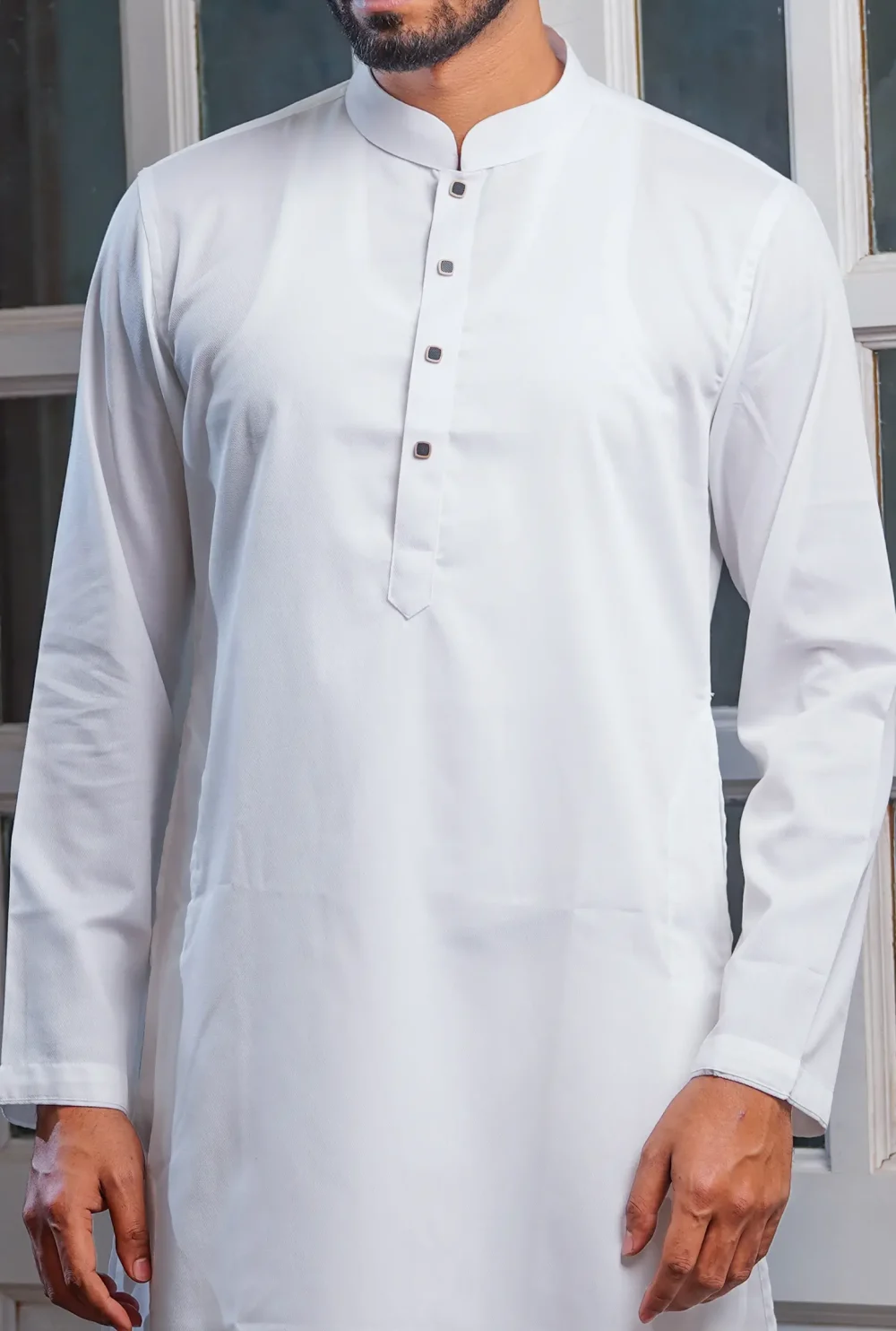 Solid White Luxury Panjabi