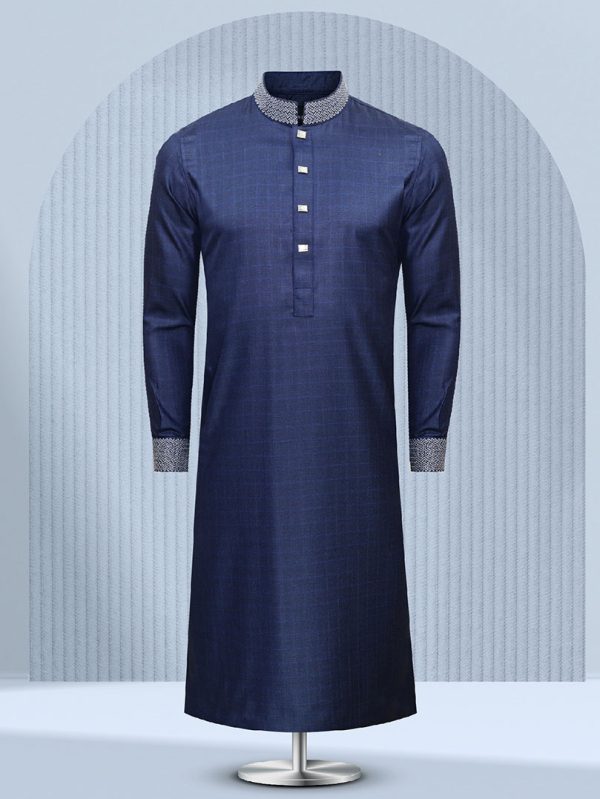 Sapphire Embroidered Panjabi - S