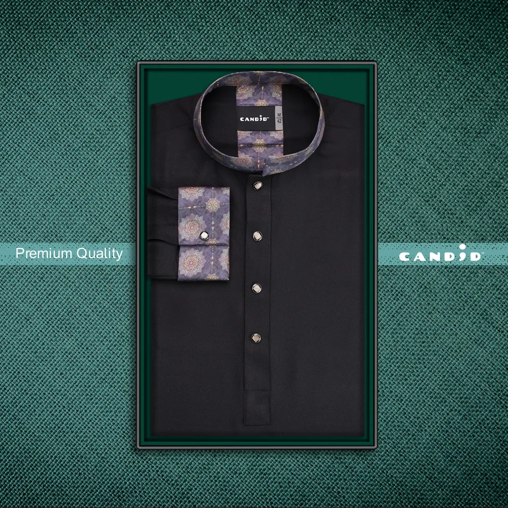 Luxury Black Premium Panjabi - Image 3