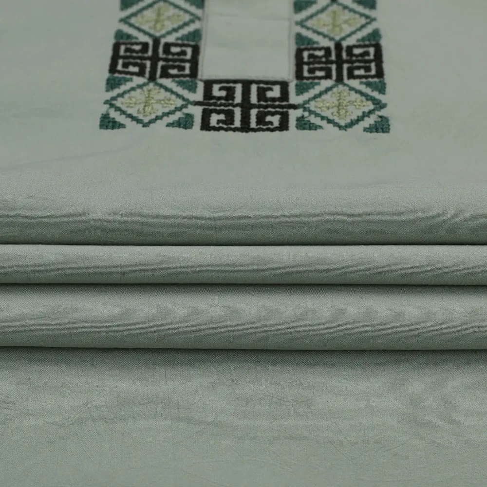 Tea Green Embroidered Panjabi