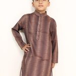 Coffee Brown Kids Panjabi
