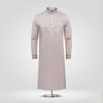 Rose Quartz Embroidered Plain Panjabi
