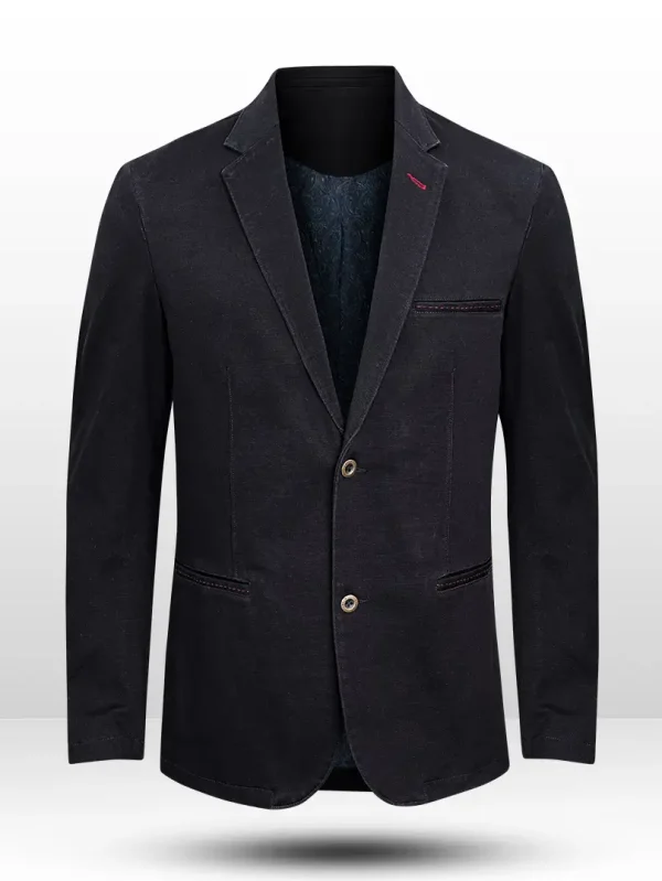Candid Casual Blazer - Black Denim